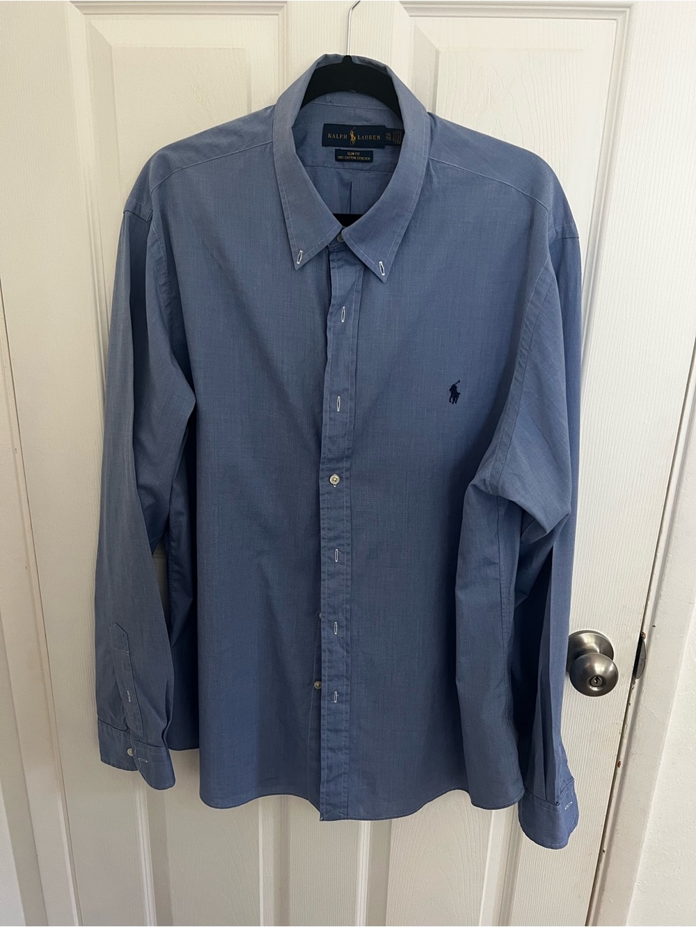 Ralph Lauren Men's Long-Sleeve Button-Down Shirt - Slate Blue